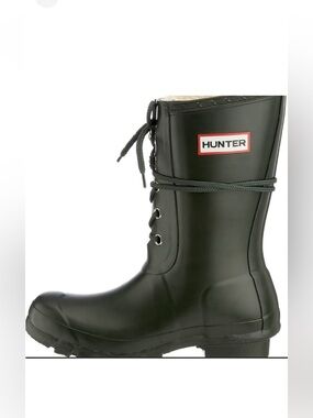 Hunter original black mid calf Wellington rain boots